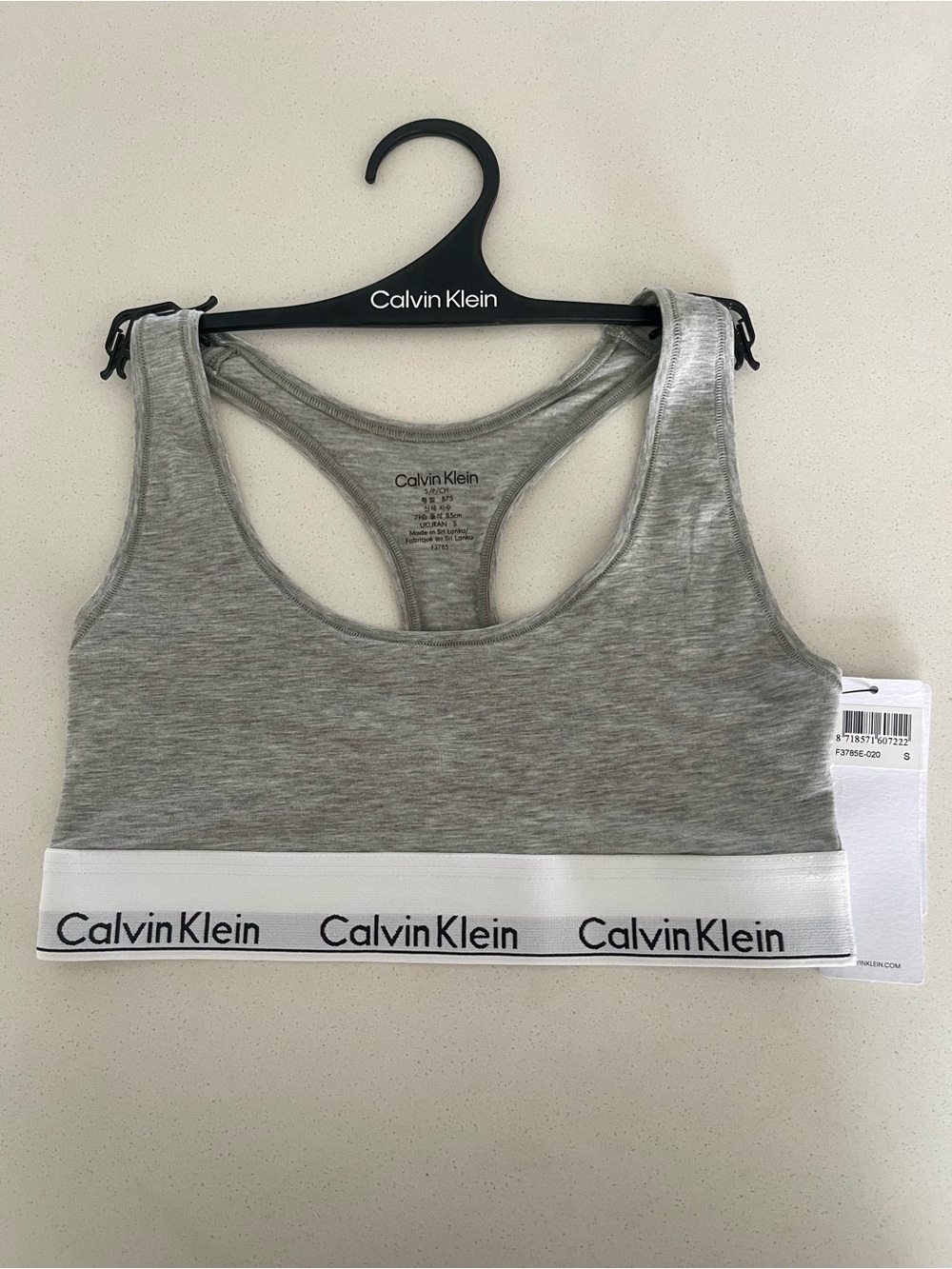 Calvin Klein Cotton Unlined Bralette Sports Bra
